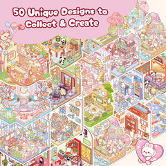 Nerscina DIY 3D sticker scene bedroom collection inspires cozy scene building
