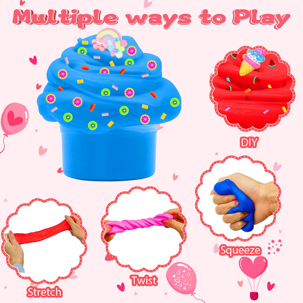 Nestalk slime accessories: soft clay add-ins and charms to personalize slime