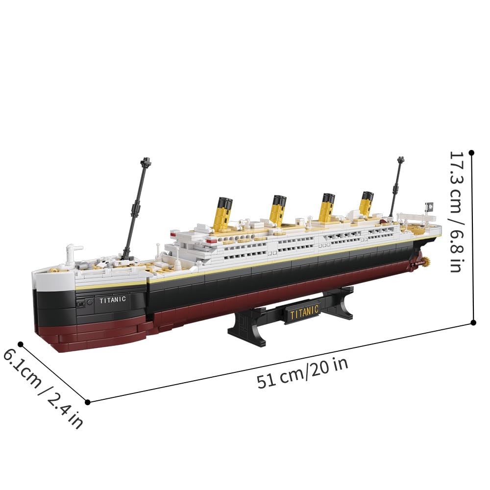 NETEHU Titanic mini blocks collection, ready for creative play.
