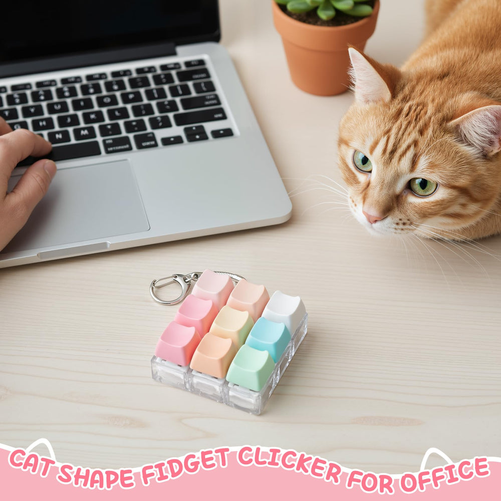Netholid cat-shaped keycaps closeup highlighting whimsical design.
