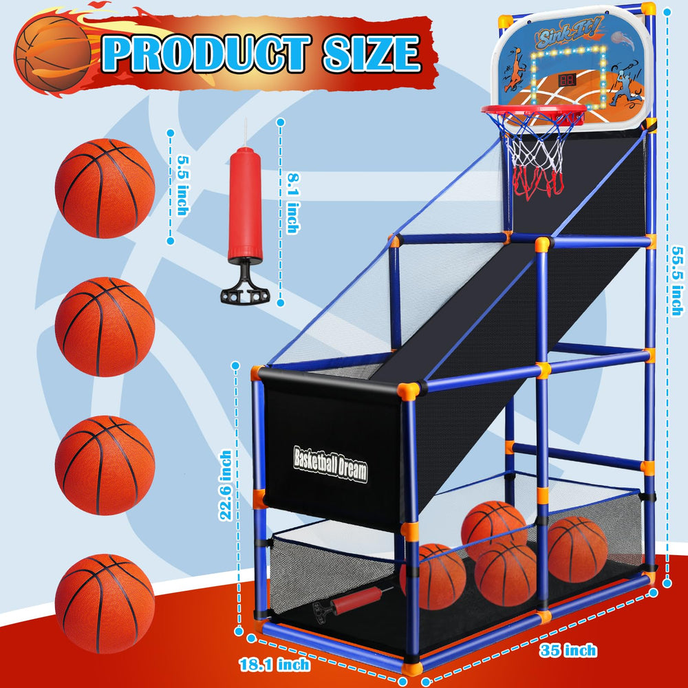 NEUBSAW includes four balls for quick, shared play