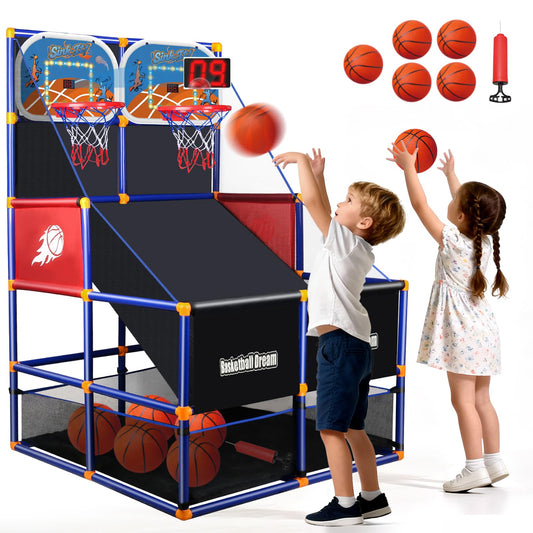 NEUBSAW LED arcade basketball set with scoreboard for interactive play and bright visuals.