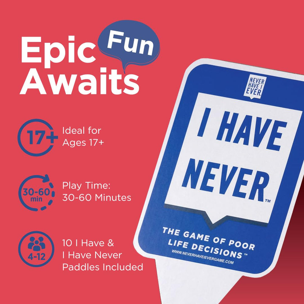 Never Have I Ever paddles close-up, durable material designed for long-lasting play.