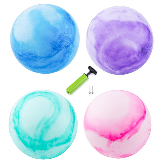New Bounce marbleized 8-5 inch ball in bright colors for indoor or outdoor play