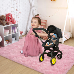 Adjustable handle for comfortable pushing as children grow