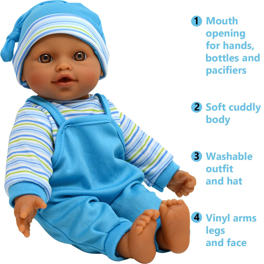 New York Doll Collection pacifier included, easy to hold for little hands