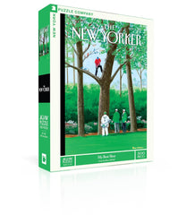New York Puzzle Company 500-piece New Yorker cover puzzle, ideal for family evenings.