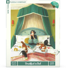 Janet Hill art style puzzle with nostalgic scene for calm concentration