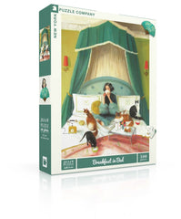 New York Puzzle Company Janet Hill Breakfast in Bed 500pc puzzle for relaxing evenings