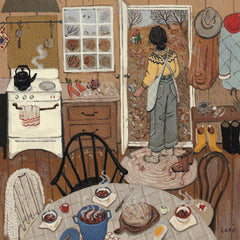 Loré Pemberton Dinner Bell illustration featuring woodland creatures for nature-inspired calm evenings