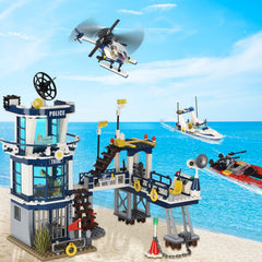 NEWABWN marine police helicopter model ideal for action-filled role play