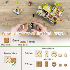 NEWABWN mini building blocks kit demonstrates modular design and tactile play for kids.