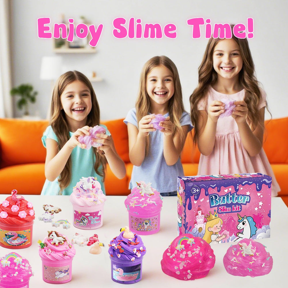 NEWCHEN unicorn slime kit purple slime: bold color for creative experiments