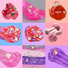 NEWCHEN unicorn slime kit red slime: vibrant shade for playful builds