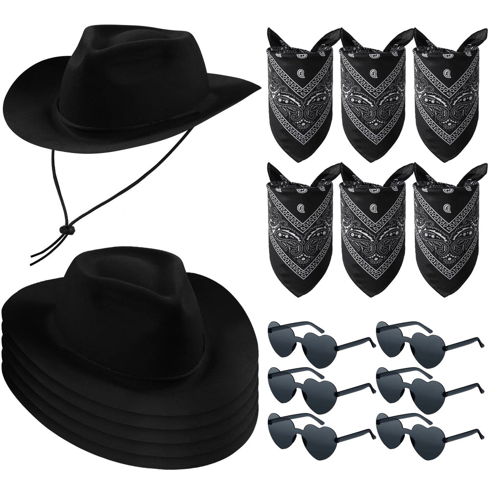 Newcotte cowboy hat black front view for costume cosplay and party wear