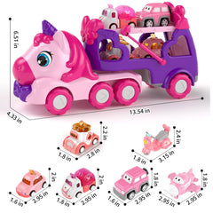 Newcrave 7-in-1 truck set lights and music activate playful learning sessions.