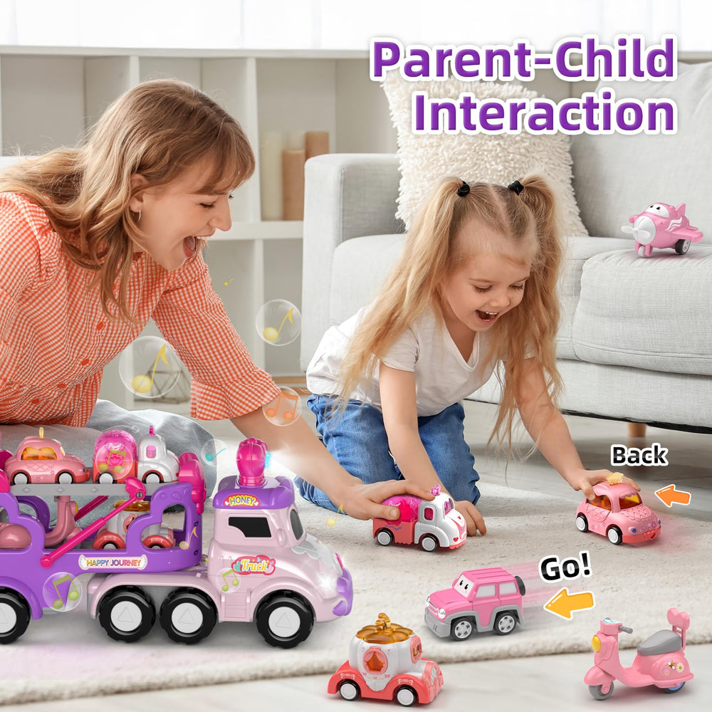 newcrave pull-back mini cars set enables quick action and repeated fun