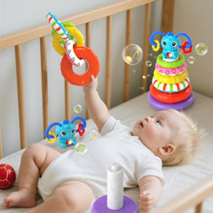 Newcrave travel-friendly baby toy set keeps little hands busy on the go