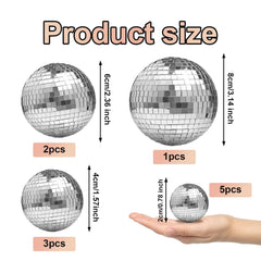 Newmemo 6cm mirror ball adds sparkling light reflections to the venue.