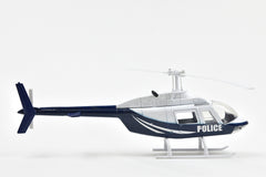 NewRay Bell 206 side view shows authentic police livery and styling.
