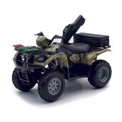 New-Ray Suzuki Vinson camo ATV die-cast toy for display and play.
