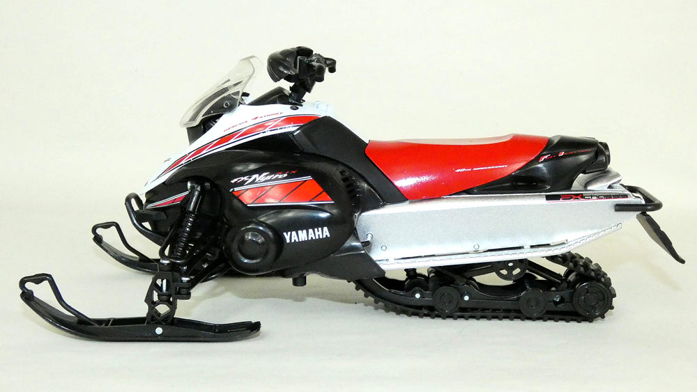 NewRay Yamaha FX Snowmobile model rear view emphasizes compact die-cast precision.