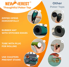 Newverest insert cards provide quick hand references for players.