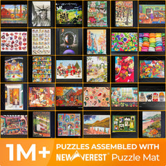 Newverest puzzle saver transport system with foam tubes keeps progress secure during moves.