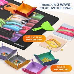 Newverest puzzle set multi-function scraper moving sections and smoothing glue.