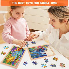 Nexority animal-themed puzzle boards make a versatile preschool gift