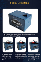 NEXTAKE Ghost Hand Piggy Bank side view showing compact desk-friendly design