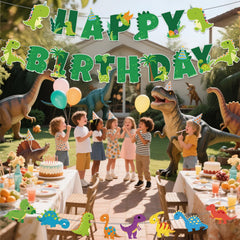 Neyeidru dinosaur banner is reusable for future dino celebrations.
