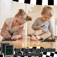 Nezyo checkered front tablet with race-theme design enhances party atmosphere