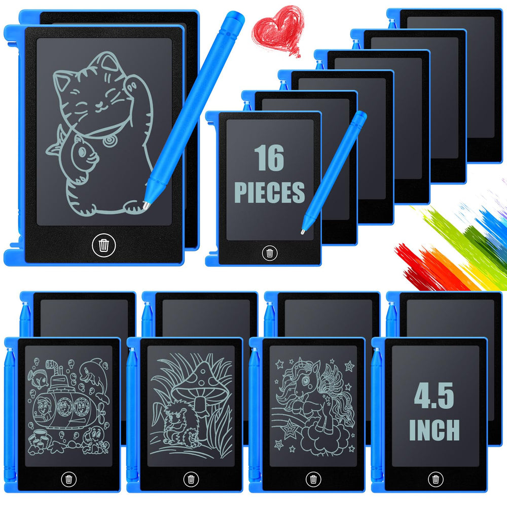 Nezyo mini LCD writing tablet blue packaging ready for gifting and use