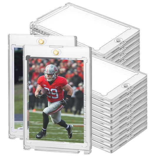 Ngdiluxury 130pt magnetic card holder pack offers crystal-clear visibility for trading cards.