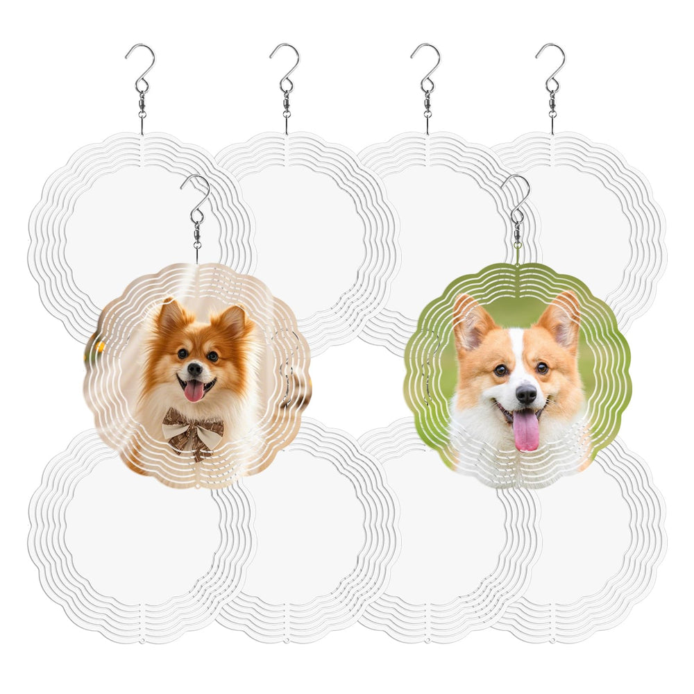 Ngdiluxury 8-inch sublimation wind spinner blank for DIY crafts