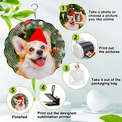 Ngdiluxury easy heat sublimation wind spinner for quick projects