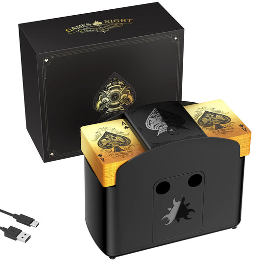 Ni-SHEN fully automatic card shuffler top view for quick, consistent shuffles