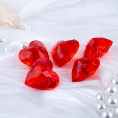 Niceup red heart gem, vivid pool decoration for party favors.