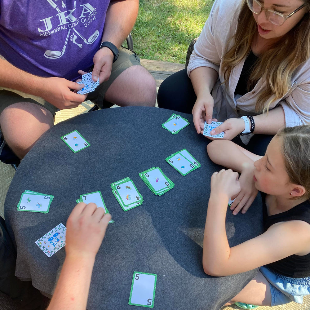 Niche Nation Games Bug Bash game-play highlights fast rounds in a compact, portable package.