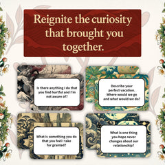 Pocket-size cards from the deck fit in hand for discreet, on-the-go chats.