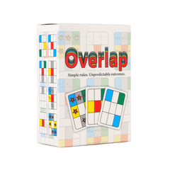 Niche Nation Games Overlap setup image showing quick start for two players.