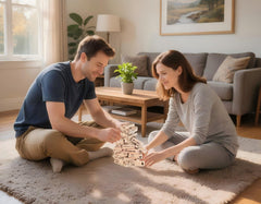 Nichety couple date night in action with compact stackable design.