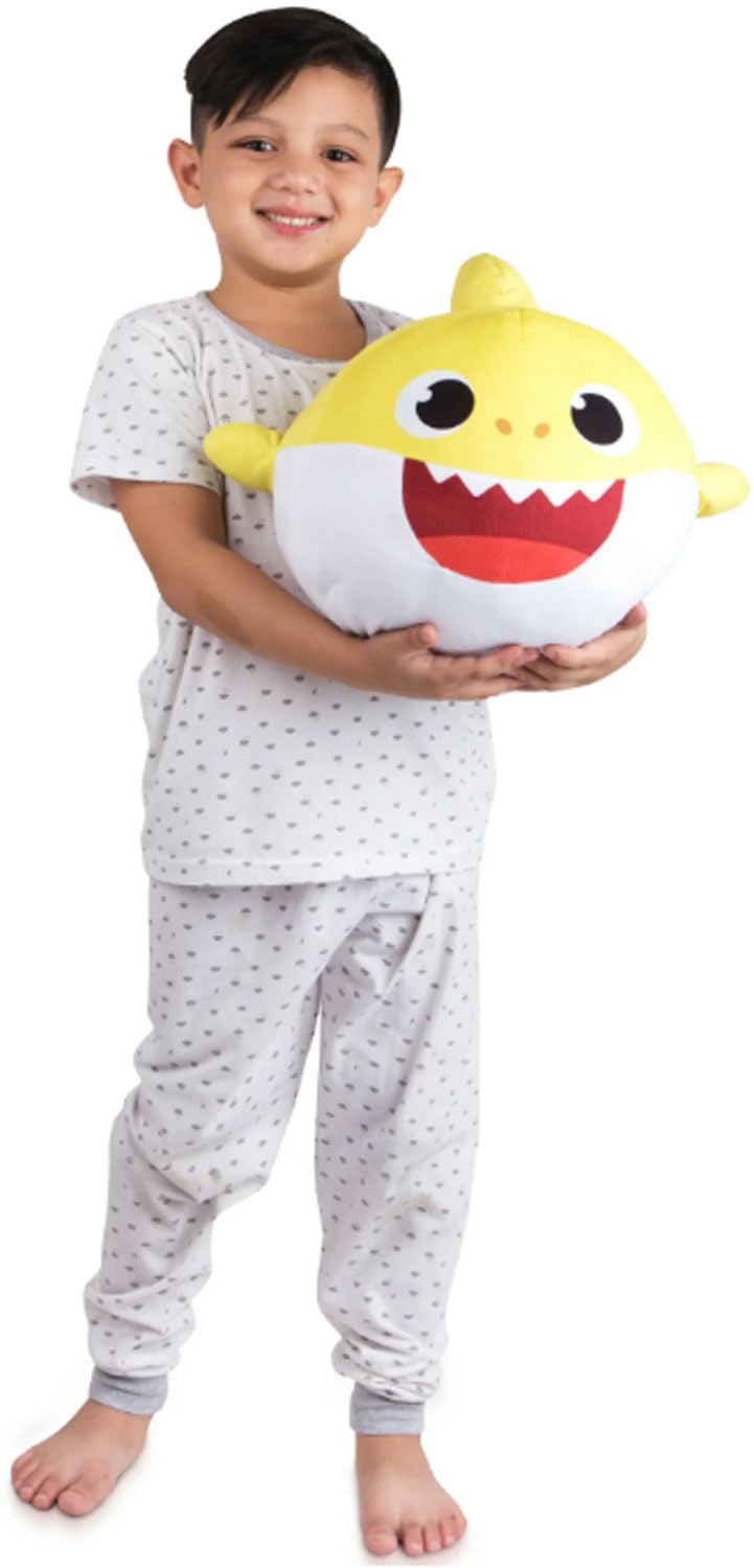 Nickelodeon Baby Shark pillow close-up fabric reveals soft microfiber