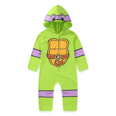 Nickelodeon Donatello hooded coverall back print for authentic cosplay