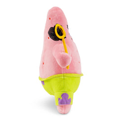 Patrick Star lime-green trunks with purple flowers add bright display appeal.