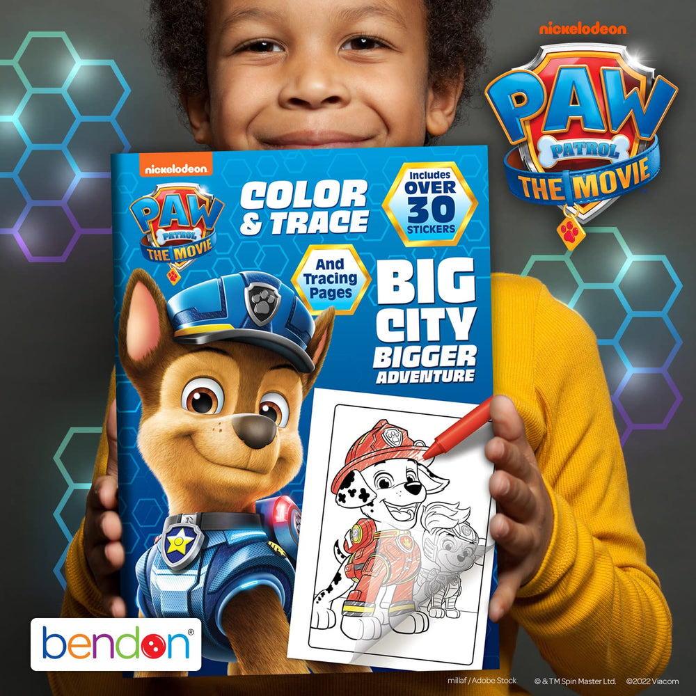Nickelodeon PAW Patrol book suitable for ages 3+ and beginner artists.