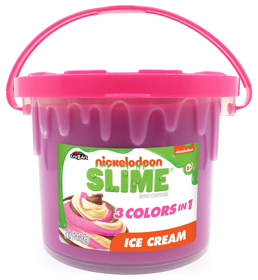 Nickelodeon Slime Ice Cream Strawberry in bucket for creative play and classroom projects