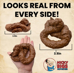 Nicky Bigs Novelties realistic poop gag gift for parties