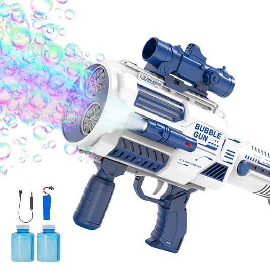 nicojoy Bubble Guns Automatic with built-in solution for mess-free outdoor fun.